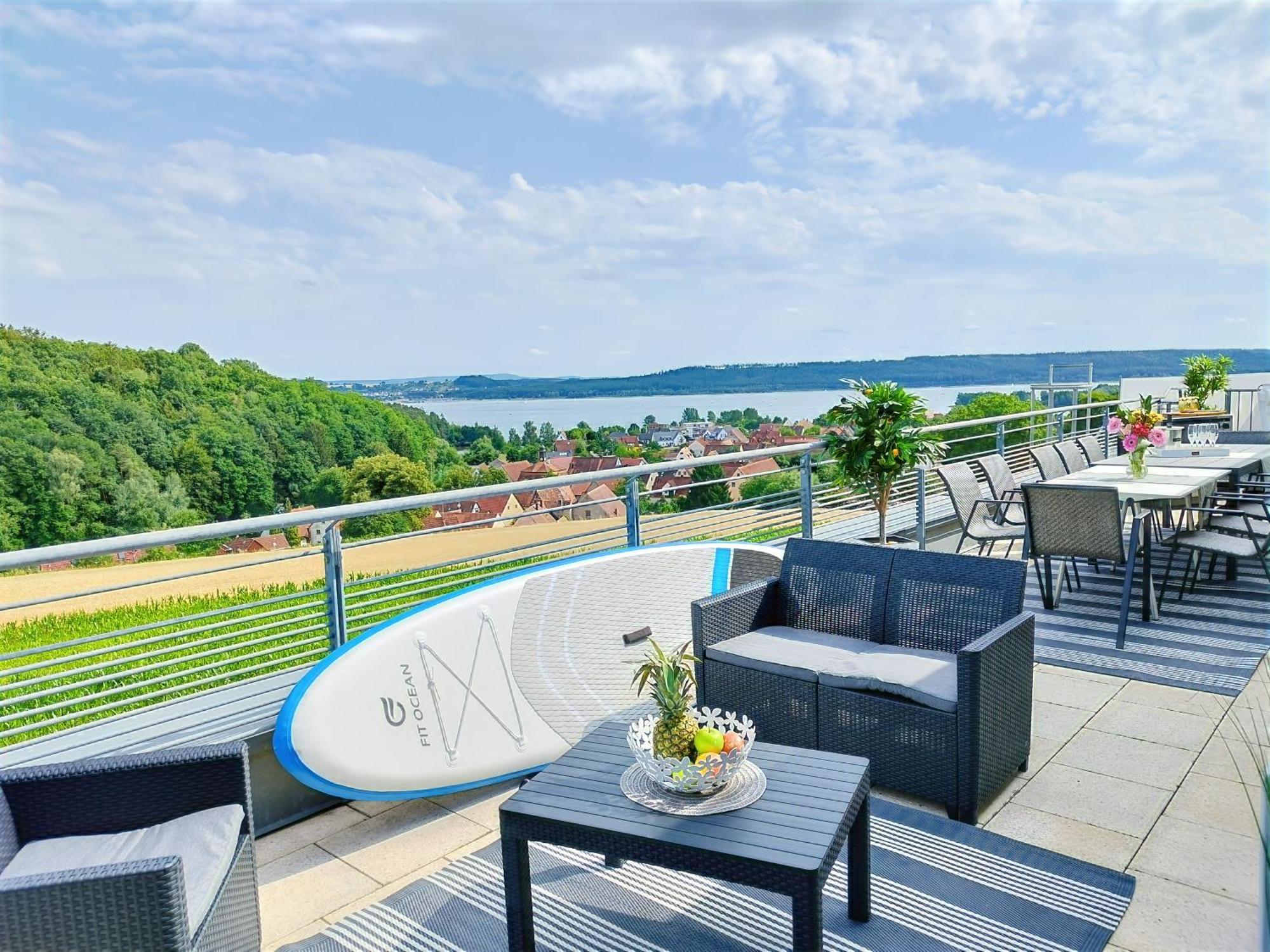 Seeblickapartment Fuer Bis Zu 12, Nuernberg & Schwabach In 30-35 Minuten Zu Erreichen, Sauna, Arbeitsplatz, Dachterrasse & Grill Spalt Exterior foto